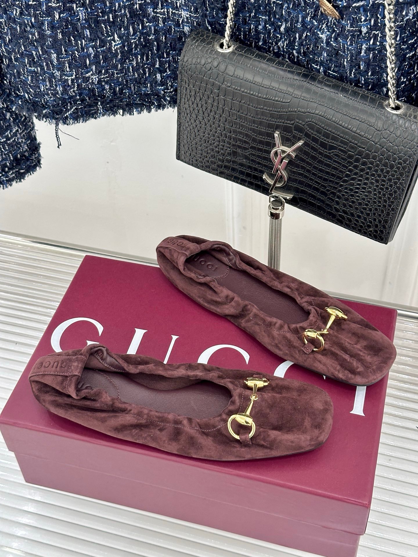Gucci Ballerinas in Dark Brown - Afbeelding 3