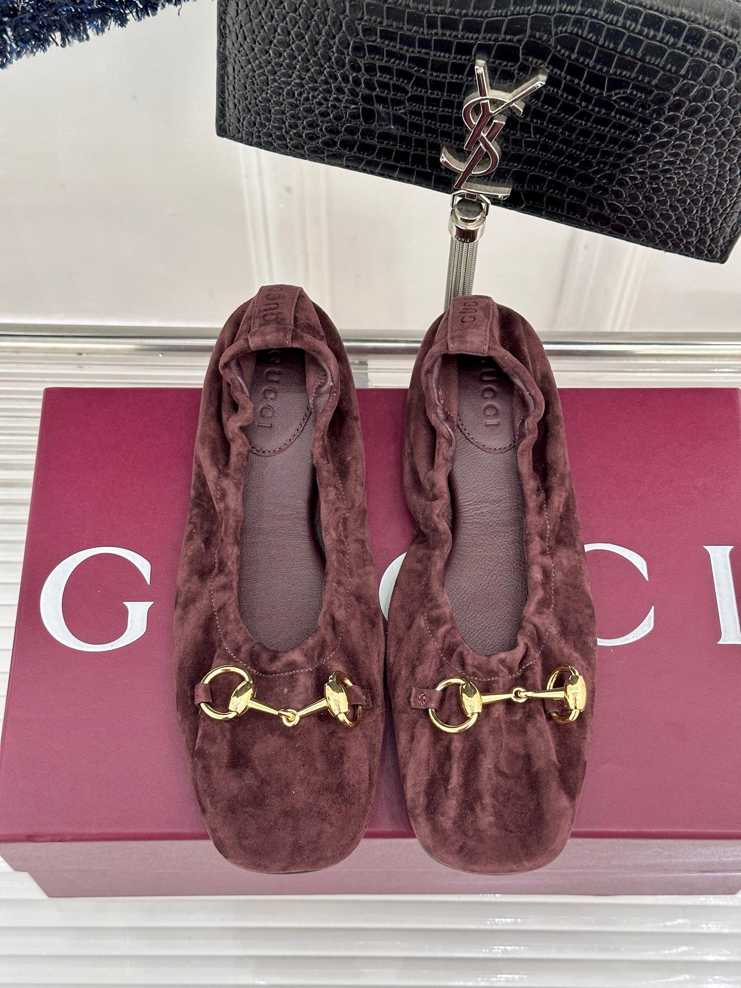 Gucci Ballerinas in Dark Brown