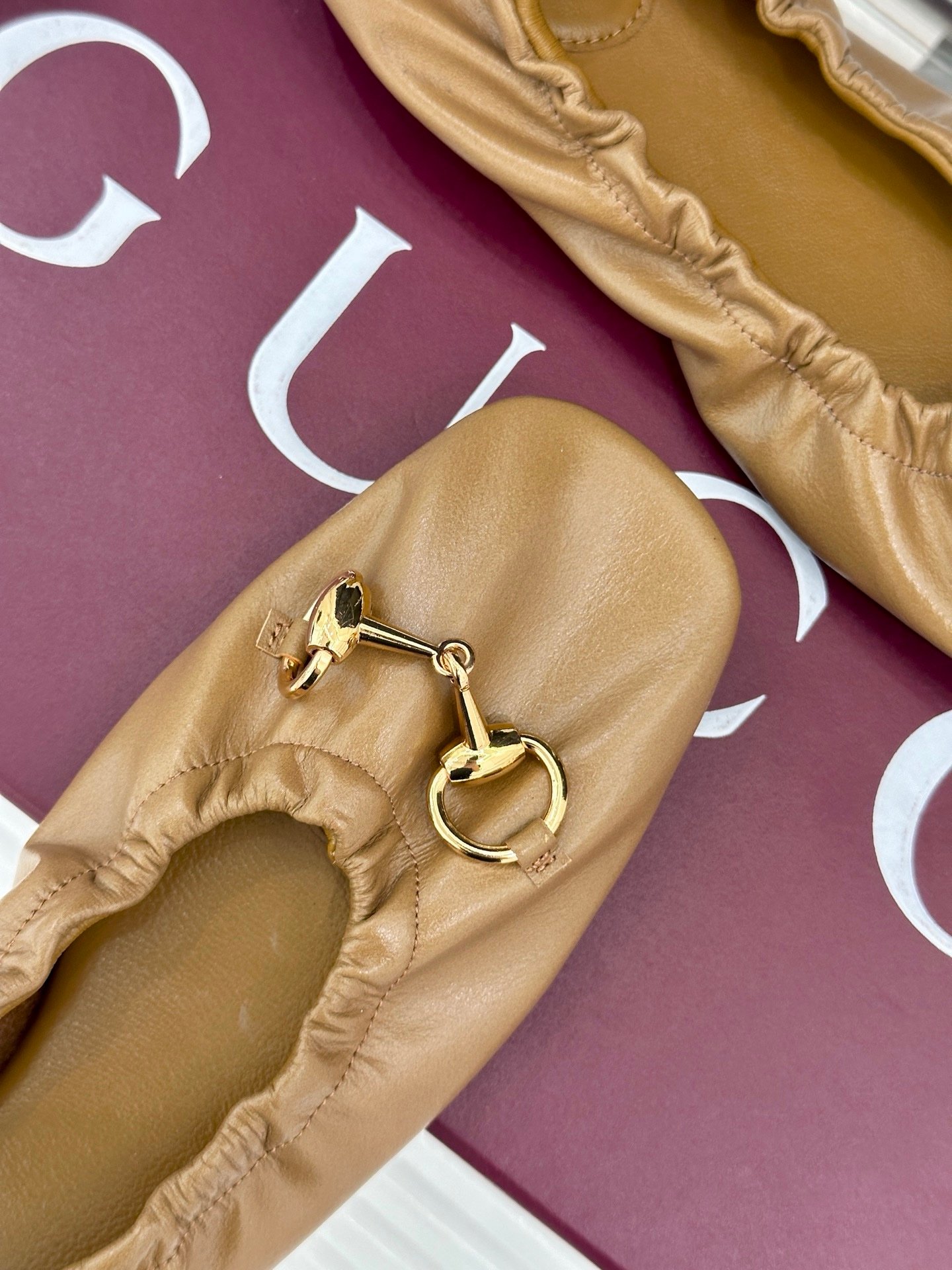 Gucci Ballerinas in Brown - Afbeelding 5