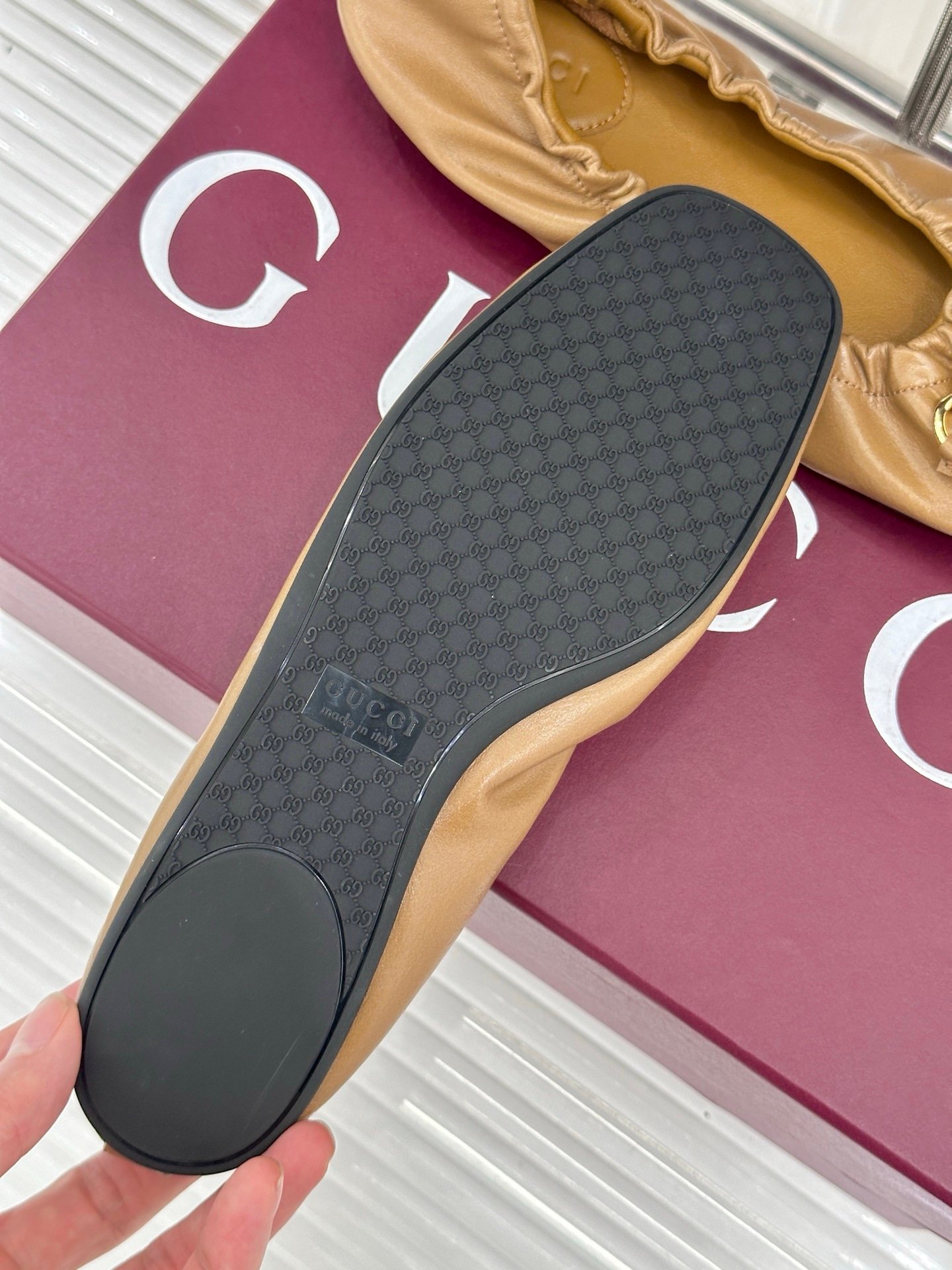 Gucci Ballerinas in Brown - Afbeelding 6