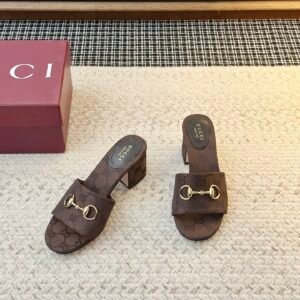 Alternative view of Gucci Slide Sandal in Dark Brown