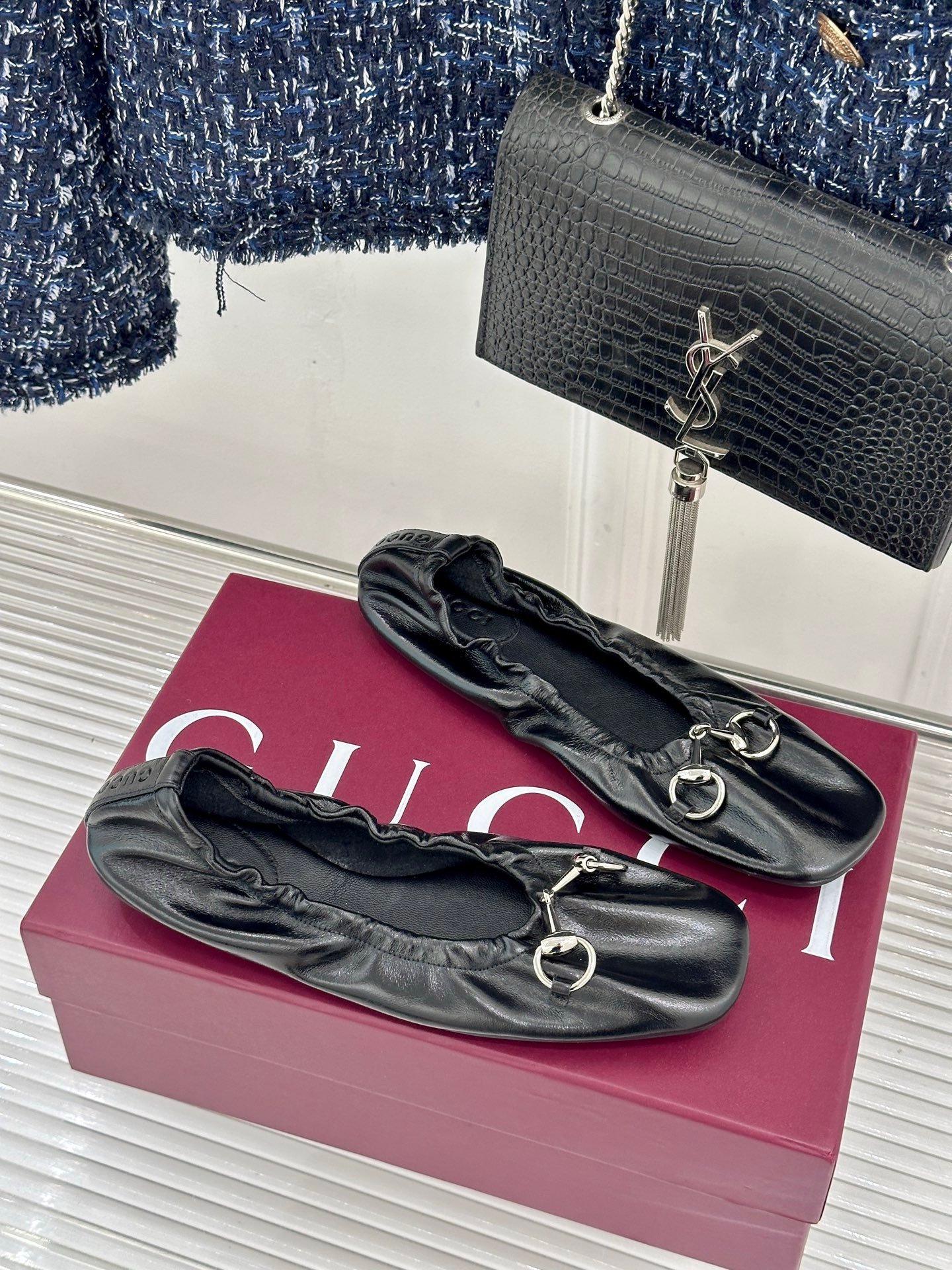 Gucci Ballerinas in Black - Afbeelding 2