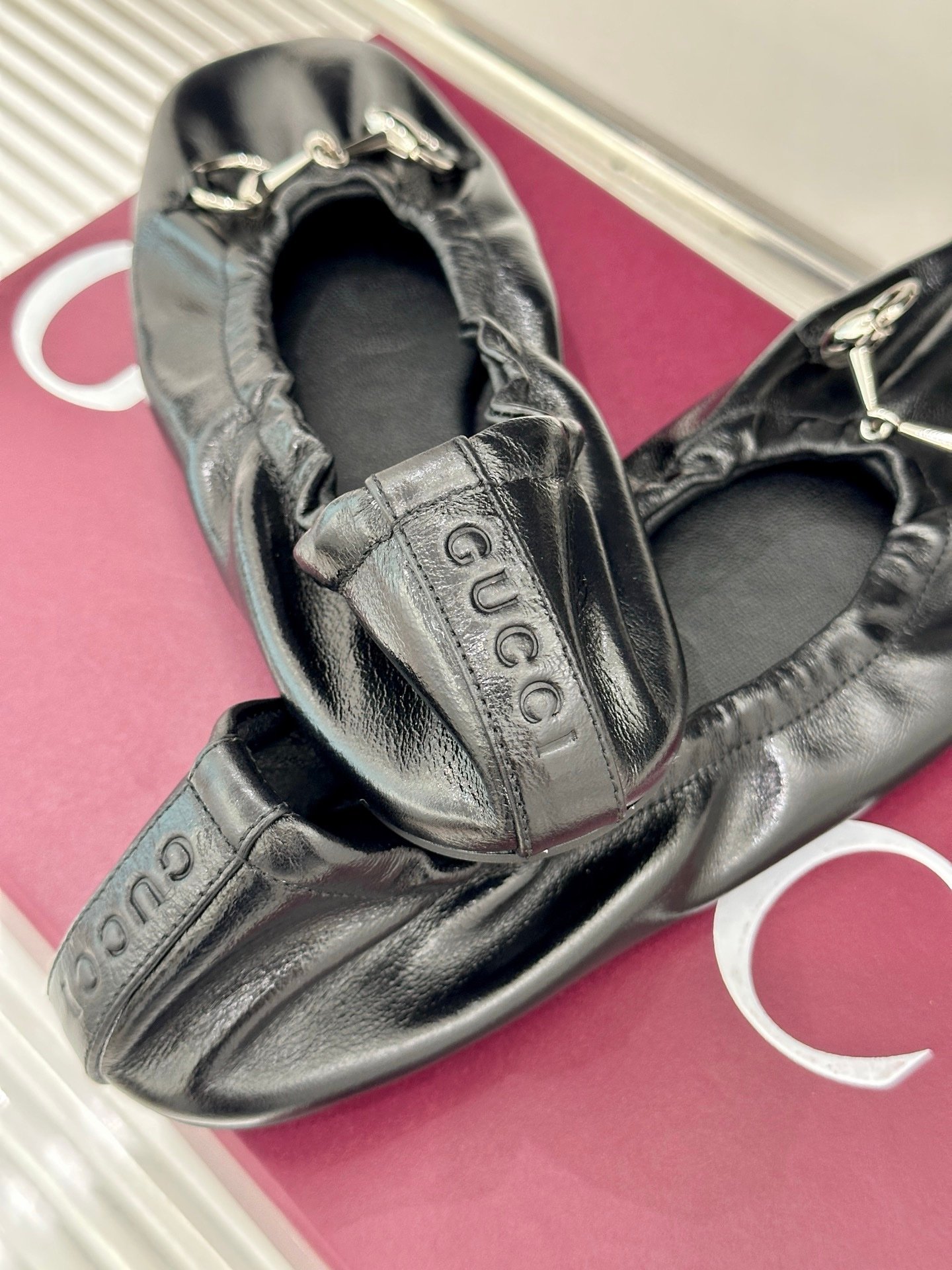Gucci Ballerinas in Black - Afbeelding 5
