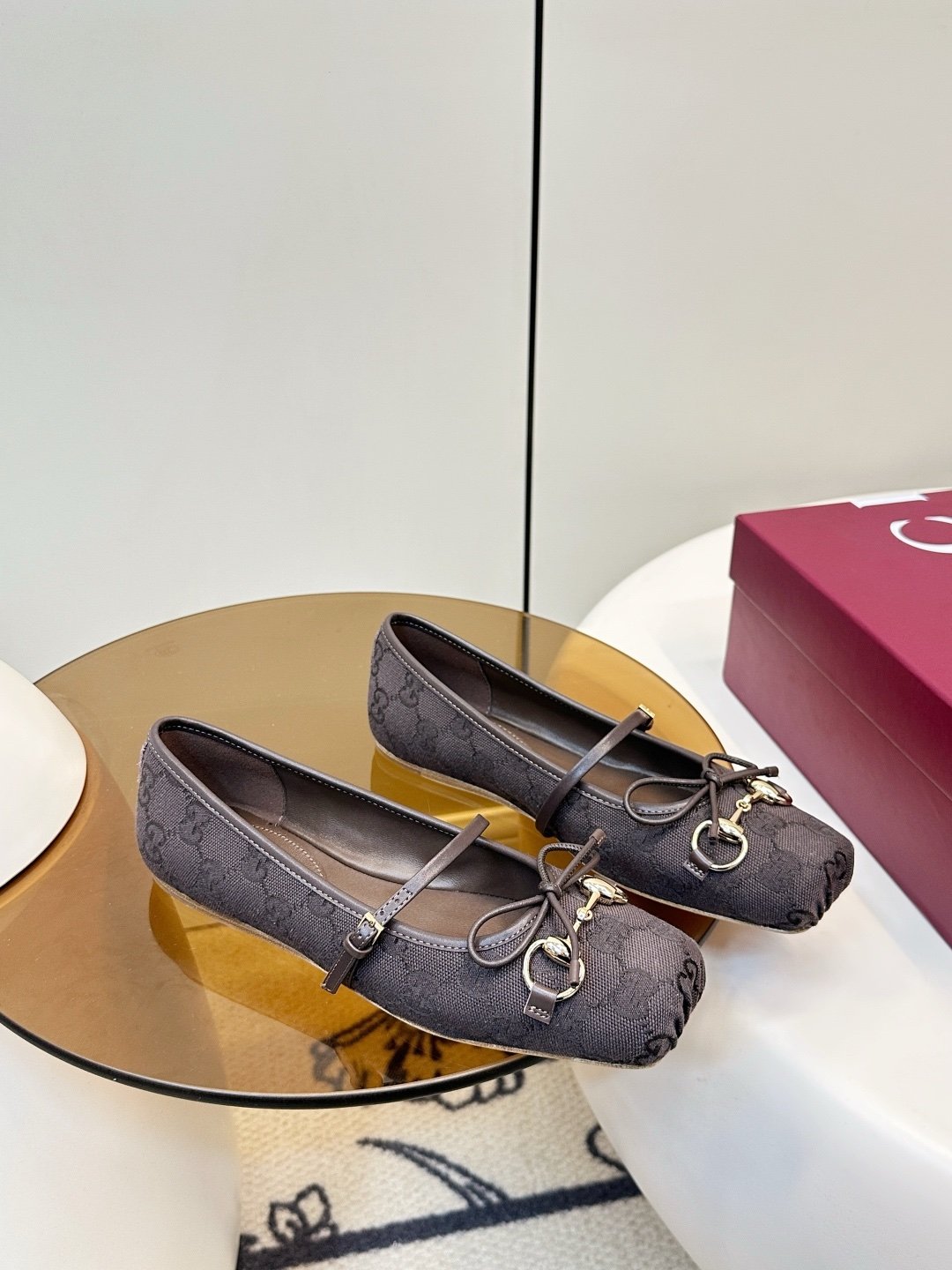Gucci Ballerinas in Dark Brown - Afbeelding 2