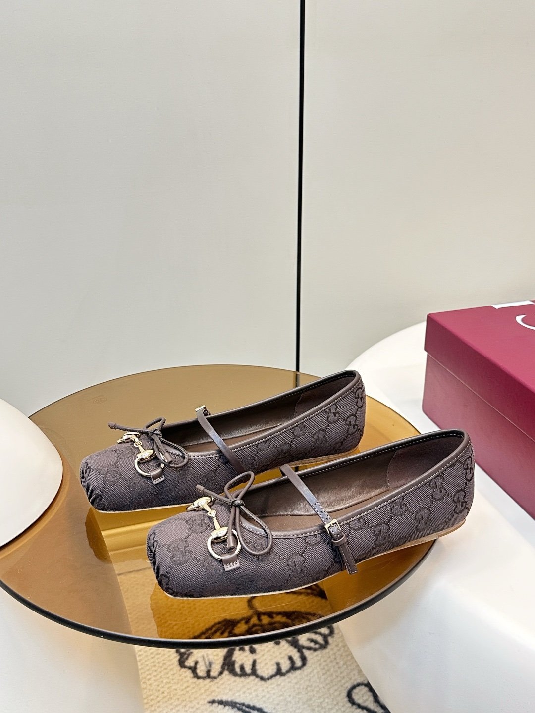 Gucci Ballerinas in Dark Brown - Afbeelding 3