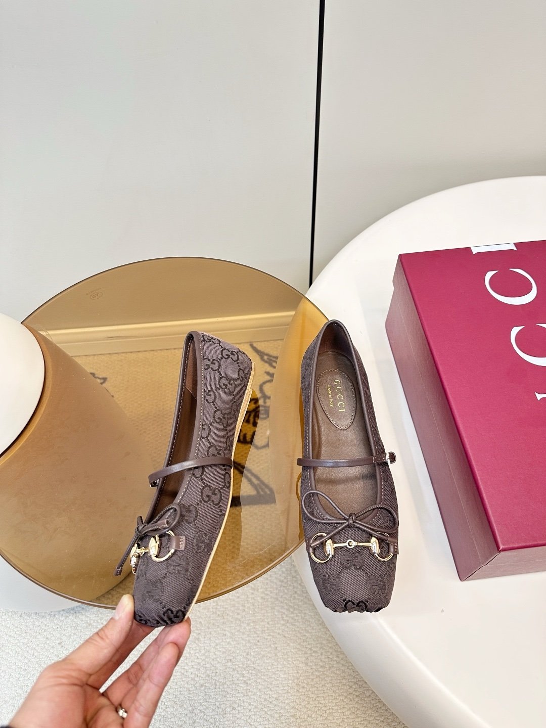 Gucci Ballerinas in Dark Brown - Afbeelding 5