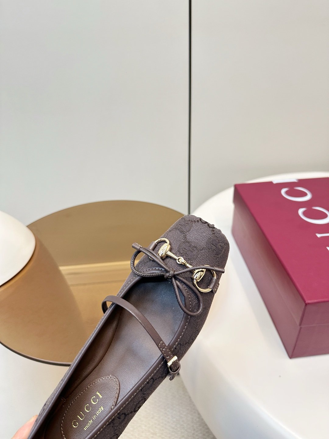 Gucci Ballerinas in Dark Brown - Afbeelding 6