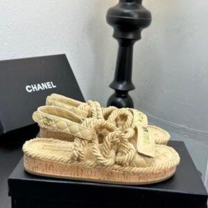 Alternative view of Chanel Rope Sandals in Beige
