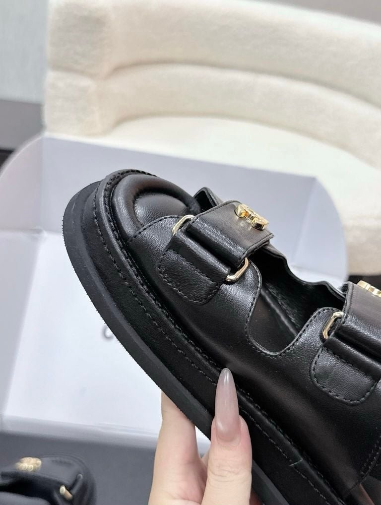 Chanel Dad Sandals in Black - Afbeelding 6