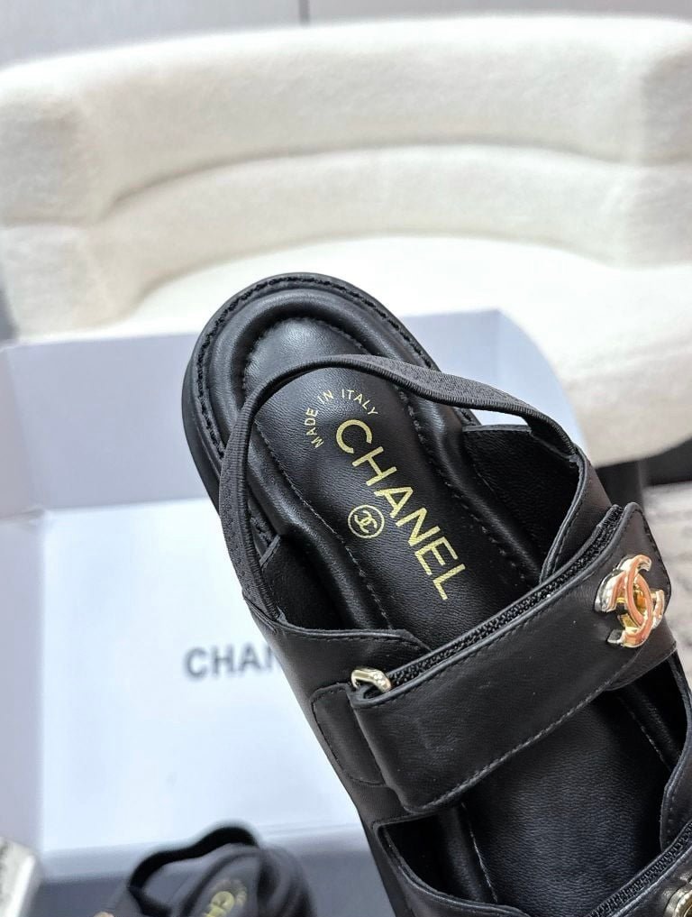 Chanel Dad Sandals in Black - Afbeelding 3