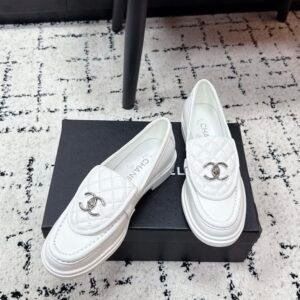 Alternative view of Chanel Loafers in White
