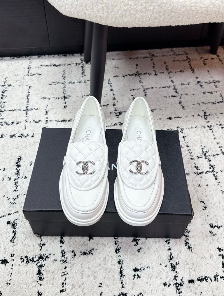 Chanel Loafers in White
