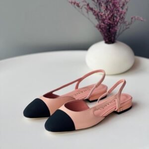Chanel Slingback Flats in Pink