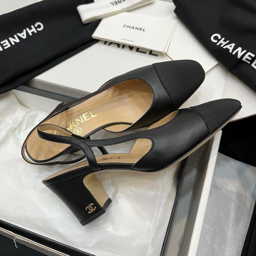 Chanel Slingback Pumps in Black - Afbeelding 2