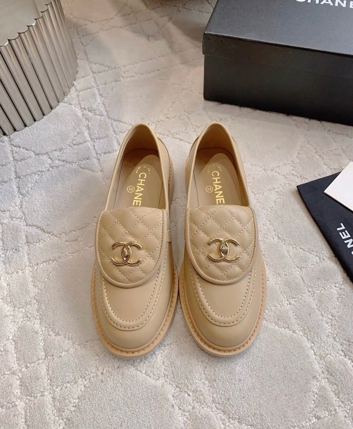 Chanel Loafers in Beige