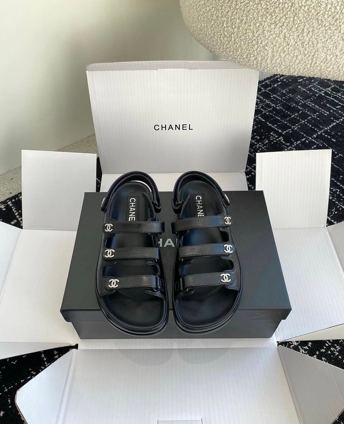 Chanel Sandals in Black