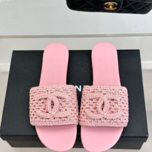 Chanel Slide Sandals in Pink