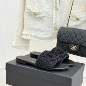 Alternative view of Chanel Slide Sandals in Black