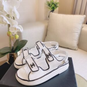 Alternative view of Chanel Dad Sandals in White Black