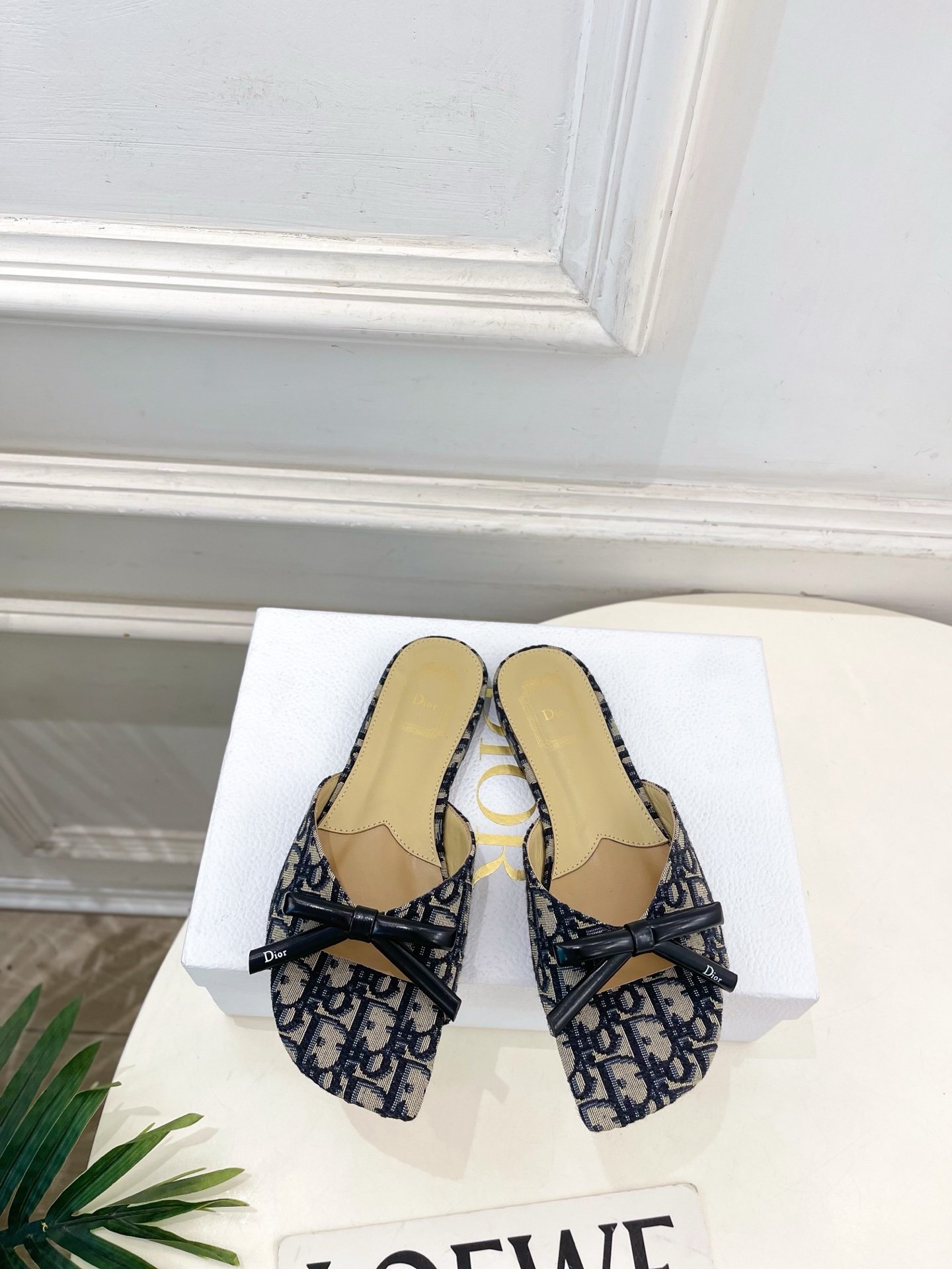 Dior Flat Slide Sandals with Monogram - Afbeelding 2