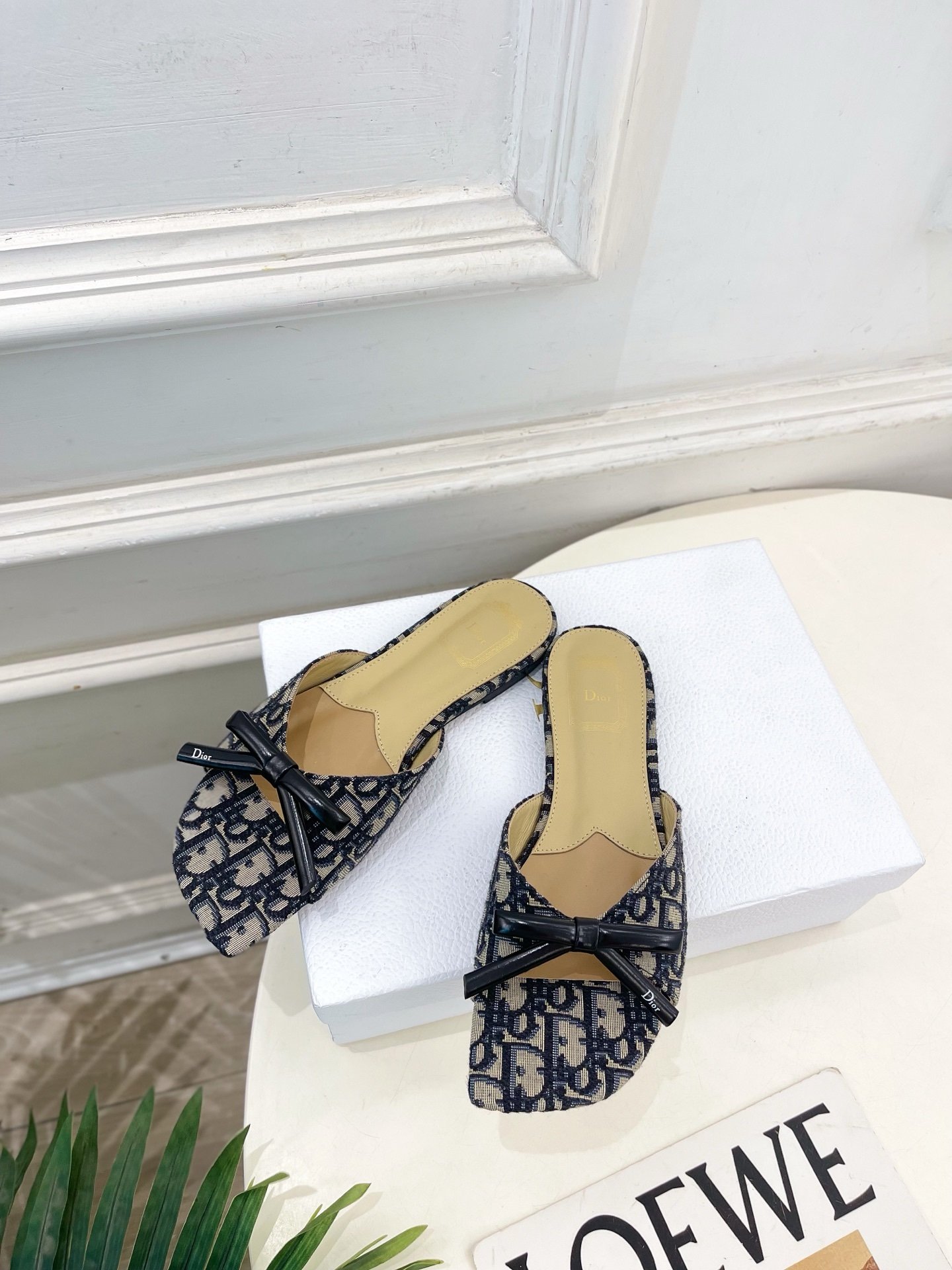 Dior Flat Slide Sandals with Monogram - Afbeelding 5