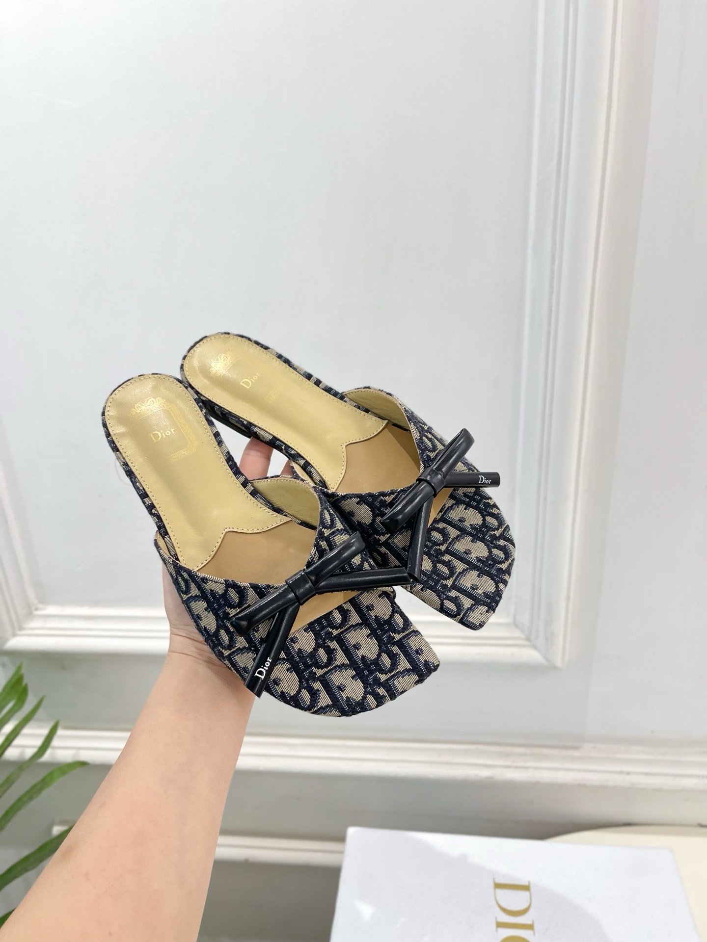 Dior Flat Slide Sandals with Monogram - Afbeelding 6