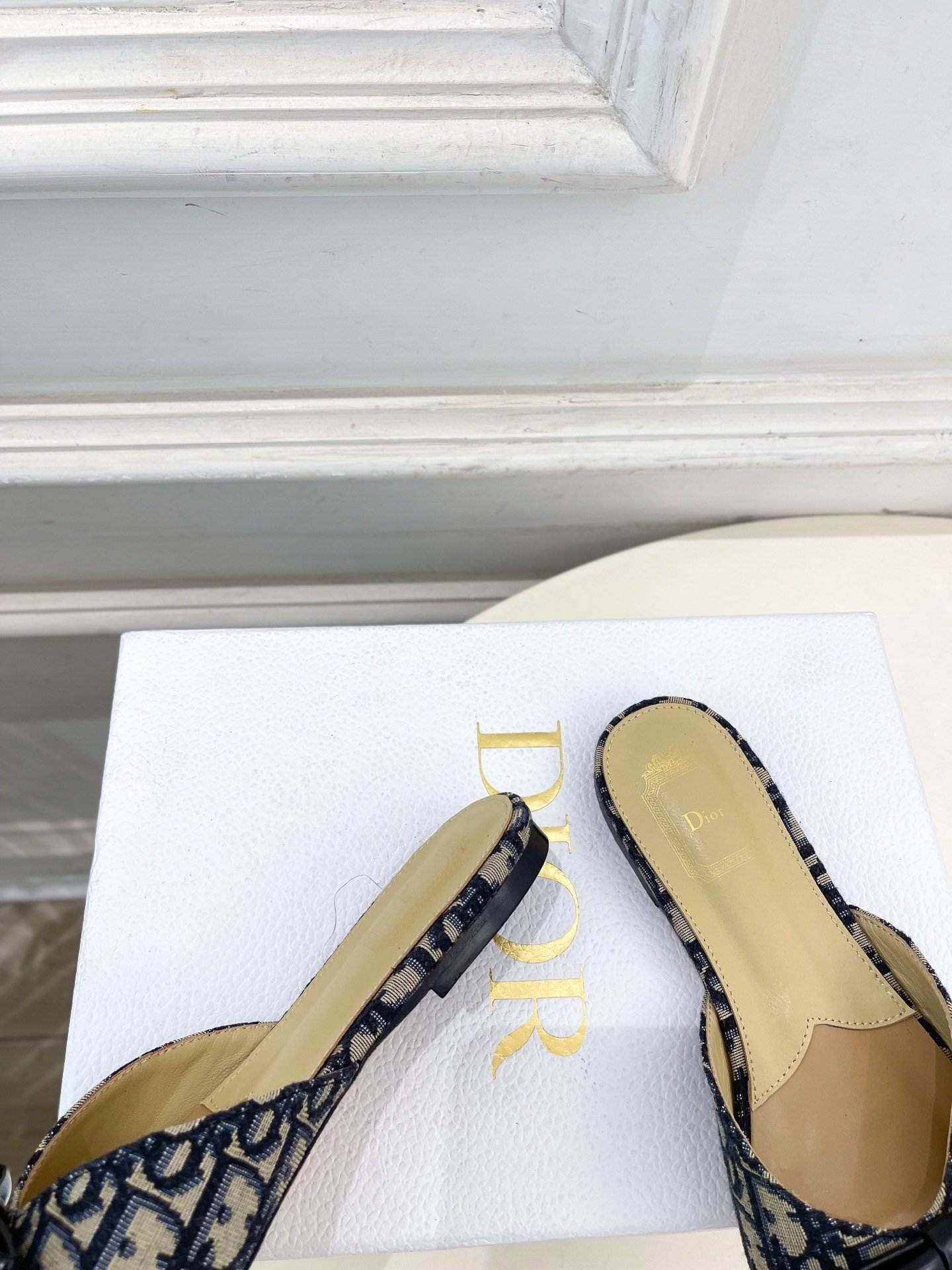 Dior Flat Slide Sandals with Monogram - Afbeelding 9