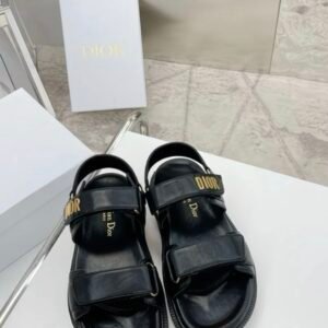 Dior Sandals in Black Gold