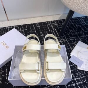 Dior Sandals in White Gold