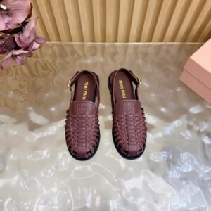 Miu Miu Sandals in Burgundy