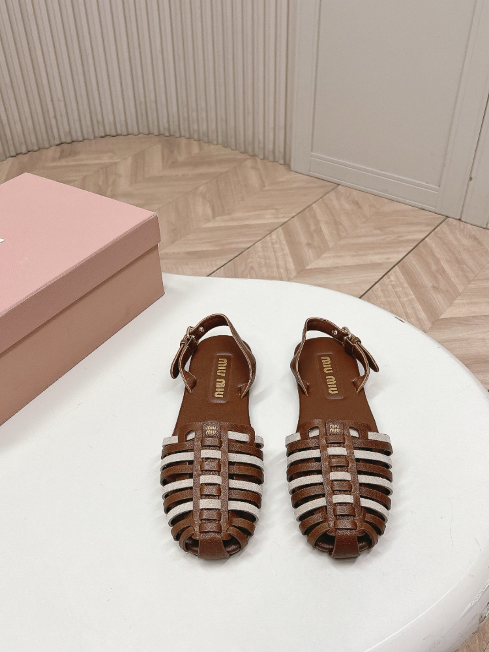Miu Miu Sandals in Brown