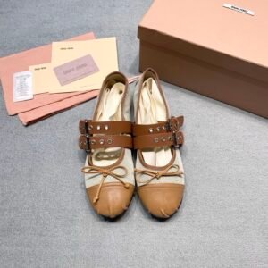 Miu Miu Ballerinas in Brown