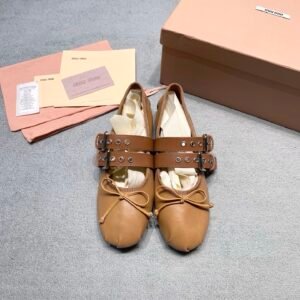 Miu Miu Ballerinas in Brown