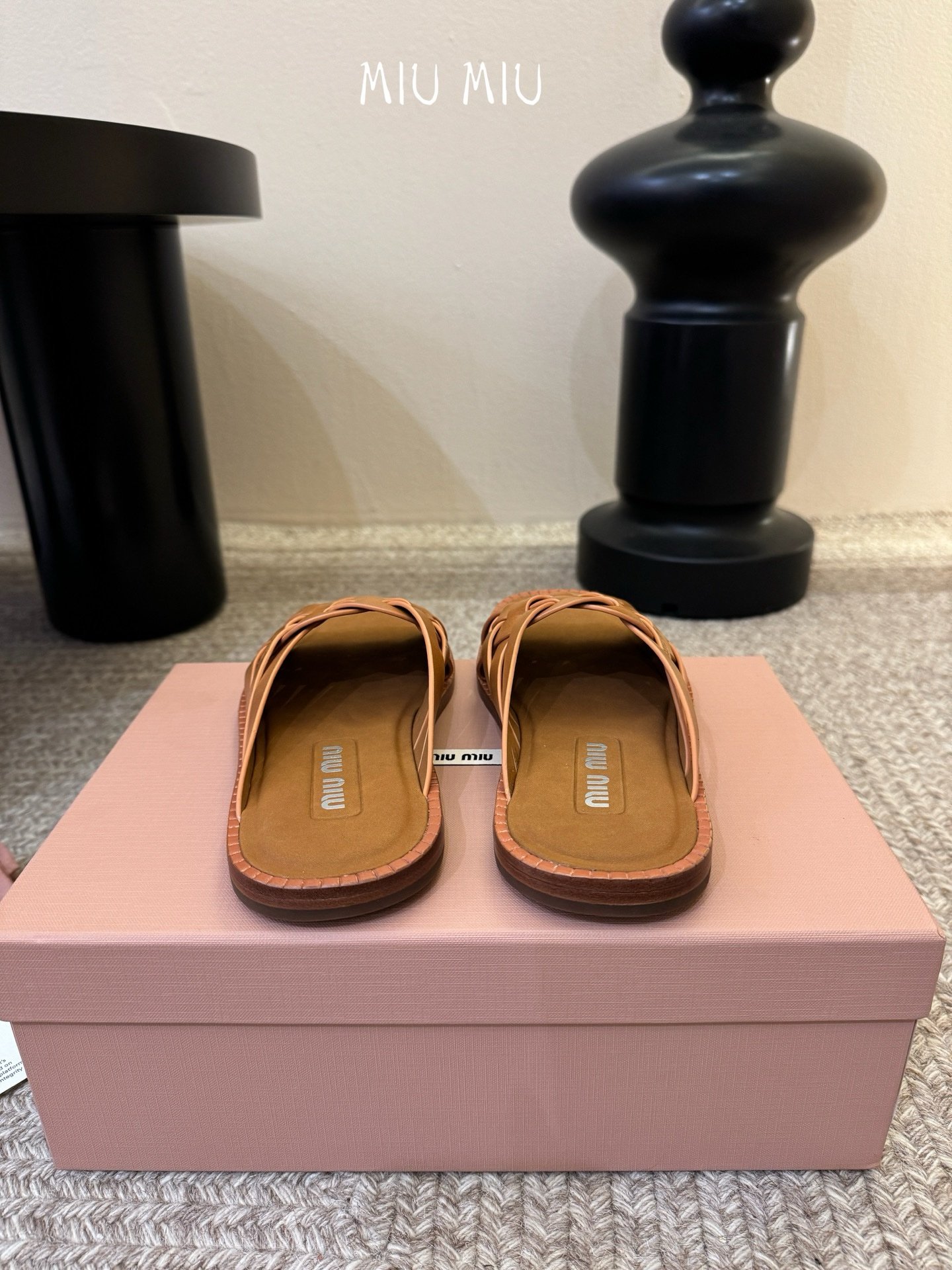 Miu Miu Woven Sandals in Brown - Afbeelding 7