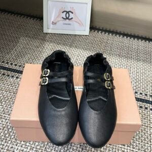 Miu Miu Ballerinas in Black