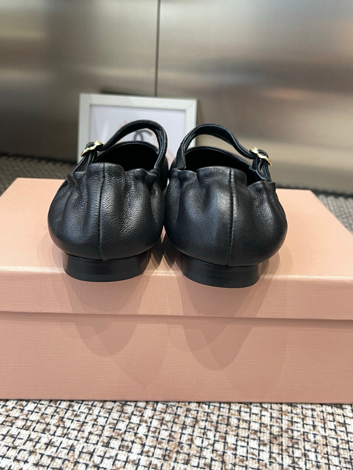 Miu Miu Ballerinas in Black - Afbeelding 6