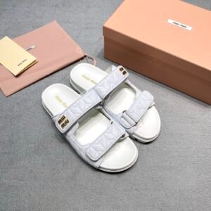 Alternative view of Miu Miu Sandals in White Gold