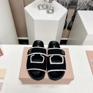 Miu Miu Sandals in Black White