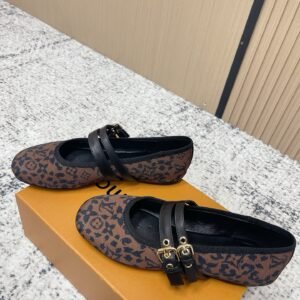 Alternative view of Louis Vuitton Ballerinas in Brown Black