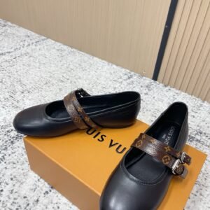 Alternative view of Louis Vuitton Ballerinas in Black Brown