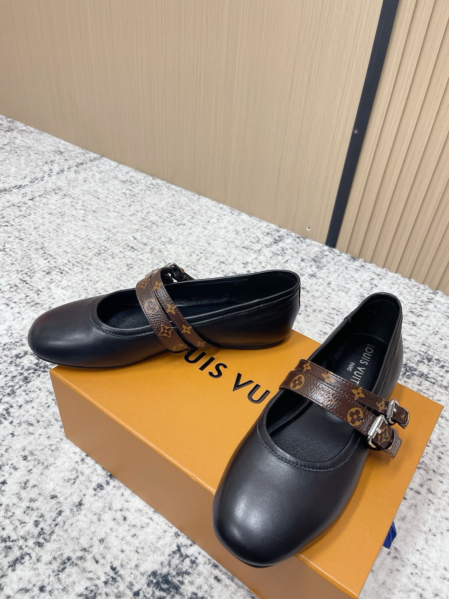 Louis Vuitton Ballerinas in Black Brown - Afbeelding 2