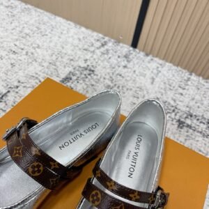 Alternative view of Louis Vuitton Ballerinas in Silver Brown