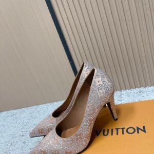 Alternative view of Louis Vuitton Crystal Heels in Rose