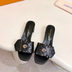 Louis Vuitton Sandals in Black Gold