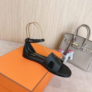 Alternative view of Hermes Sandals in Black