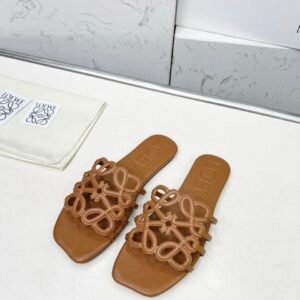 Alternative view of Loewe Slide Sandals in Brown