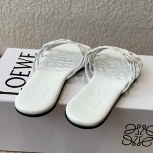Alternative view of Loewe Slide Sandals in White