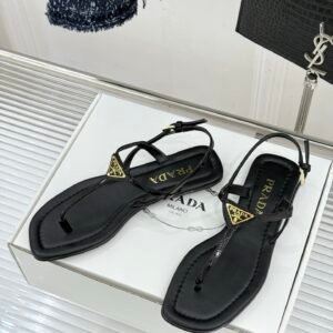 Alternative view of Prada Sandals in Black Gold