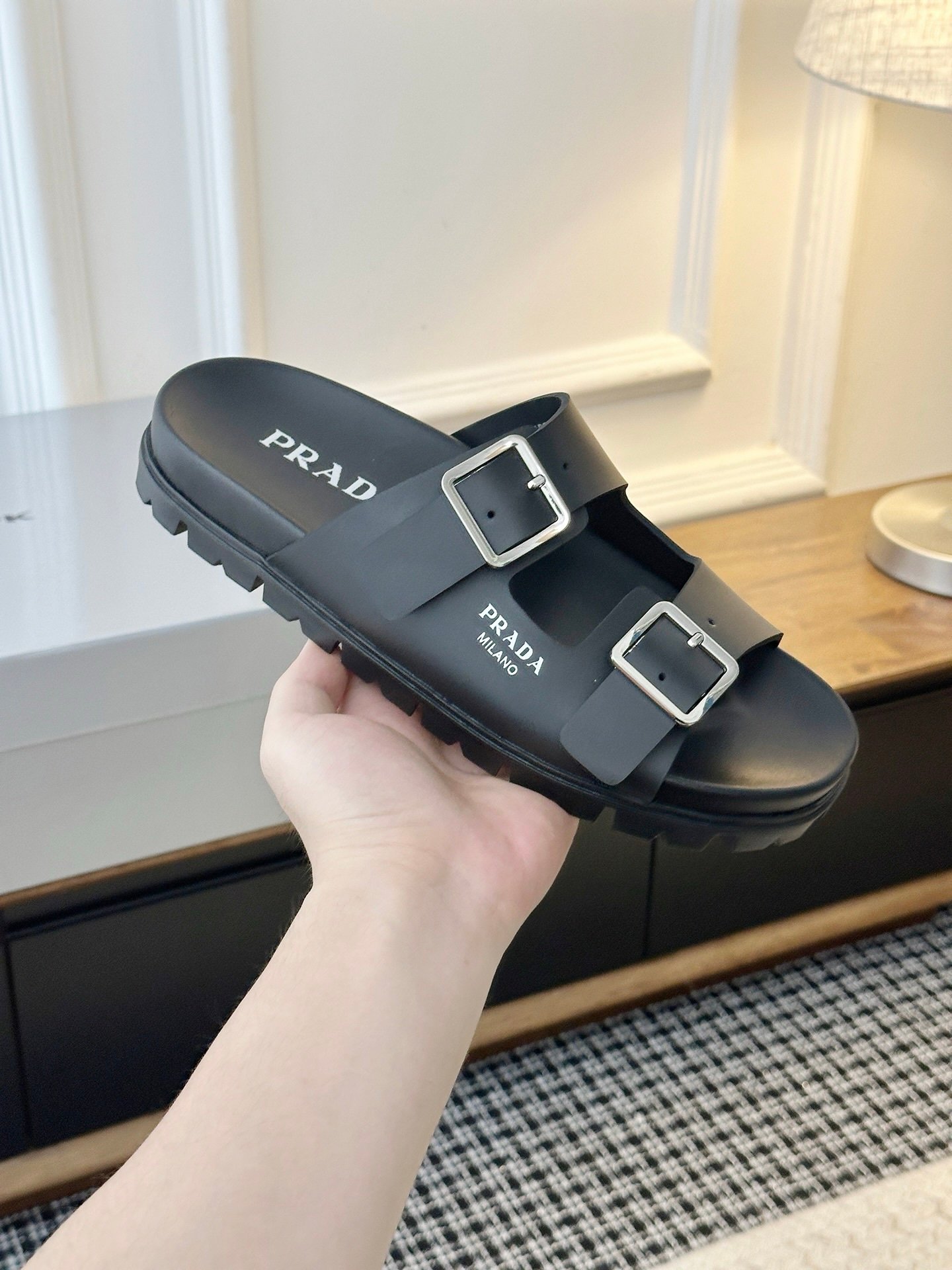 Prada Sandals in Black Silver - Afbeelding 5
