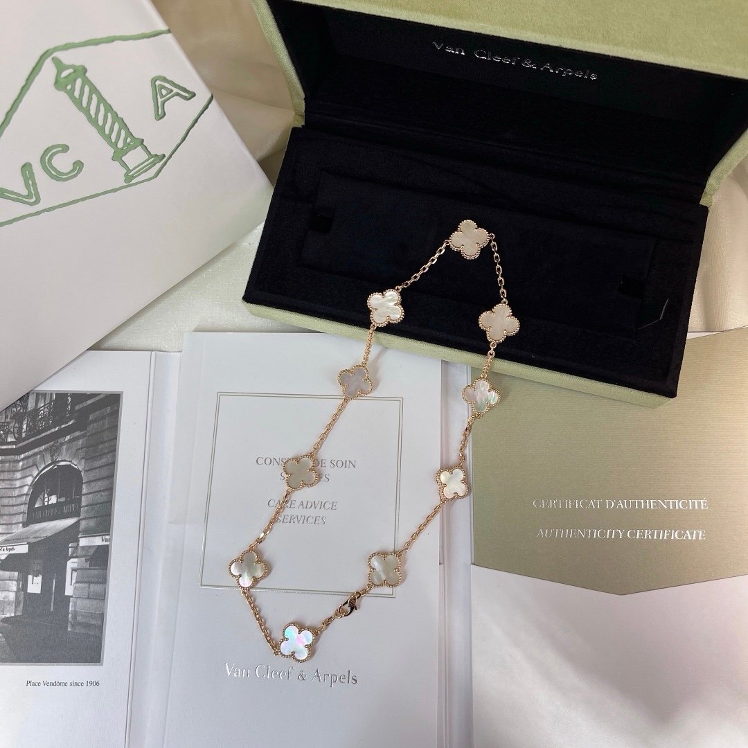 VCA Alhambra Necklace Mother of Pearl